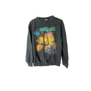 Harley-Davidson Black Sweatshirt with Colorful Graphic